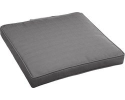 Hesperide Stoelkussens - binnen/ buiten stoelen - grijs - 40x4 cm - Water en UV-bestendig