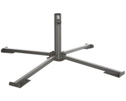 Hespiride parasolvoet/kruisvoet - zwart - metaal - 102 x 33 cm - stangdiameter 38/48 mm