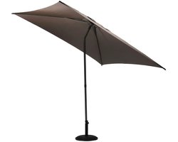 Hespiride tuin Parasol Joya - taupe - D250 x H229 cm - Metalen steel 38 mm - waterafstotend - kantelbaar - UV bescherming