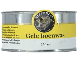 Het Bijenhuis Wageningen - Zuivere Bijenwas, Boenwas, 380ml, Geel, Duurzaam, Natuurproduct, Meubelonderhoud