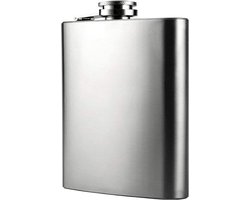 Heupfles - Veldfles - Flacon - RSV - Zilver - 200 ml