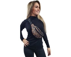 Heuptasje Panter/ leopard/ dierenprint - Buideltasje - Fannypack - Cross body - Carnaval - Festival - Toppers 2025