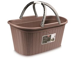 Heupwasmand 'Elegance' - 35 Liter - Wasmand met handgrepen - Taupe