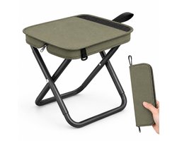Heuts Goods - Mini Campingstoel - Vouwstoel - Campingstoel Opvouwbaar - Strandstoel - Kampeerstoel - Makkelijk Draagbaar - Inklapbaar - Lichtgewicht - Groen