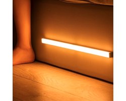 Heuts Goods - Nachtlampje met bewegingssensor - Wandlamp - Wandlamp Binnen - USB Oplaadbaar - Magnetische Montage - LED Licht - Inclusief Oplaadkabel - Warm Wit Licht - 21CM