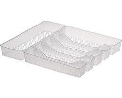 Hexa lade Organizer 6-delige Bestekhouder voor Keuken met Transparante Afwerking - Efficiënte Keukenoplossing