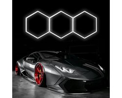 Hexagon LED Lamp - Honingraat Verlichting Winkel - Werkplaats Verlichten - Vergroot Lichtoppervlak - 3 Hex - Wit