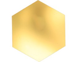 Hexagon Plakspiegels – Set van 10 – 19*17*10 – Gouden Zelfklevende Spiegeltegels voor Wanddecoratie