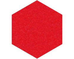 Hexagon vilt onderzetter - Rood - 6 stuks - ø 10 cm - 6-hoek - Glas onderzetter - Cadeau - Woondecoratie - Woonkamer - Tafelbescherming - Onderzetters Voor Glazen - Keukenbenodigdheden - Woonaccessoires - Tafelaccessoires