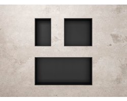 H&F Inbouwnis 30x60x10 cm Mat Zwart – Douchenis Wandnis – Inbouw Nis voor Badkamer en Douche