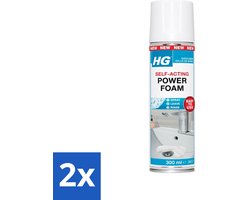HG - Badkamer - Badkamerreiniger - Power Foam Badkamer - Zelf-Activerend - 300 ml - Voordeelverpakking - 2 stuks