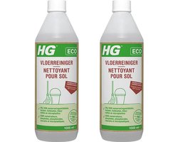 HG Eco Vloerreiniger 2-pack met KD spons