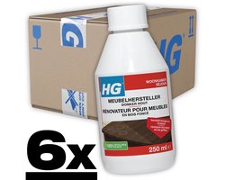 HG Meubelhersteller Donker Hout - 6 x 250 ml - Voordeelverpakking