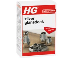 HG zilver glansdoek Dé zilverpoetsdoek voor glanzend zilverwerk - 2 Stuks !