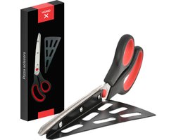 HGMD Pizzaschaar - Pizzasnijder - Pizzames - Pizzaknipper - 2 in 1 Pizzaschep