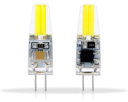 HHF LED Lampen 6PCS / lot G4 LED kroonluchter verlichting Bulb Lamp 220V 2W 1505 COB LED G4 Lights Vervang 30W halogeen spot (Kleur : Cold White, Emitting Kleur : G4 1505)