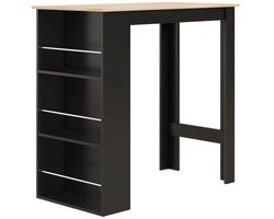 HHHK - Bartafel - Bartafel Keuken - Bartafel Zwart - Tafel - Statafel - Eetkamer - Keukentafel - Hout - Keukeneiland - Statafels
