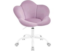 HHHK - Bureaustoel Kinderen - Stoel - Bloemvorm - Paars - Ergonomische Bureaustoel - Bureaustoelen - Bureaustoel Kind - Op Wielen