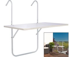HI Balkontafel inklapbaar 60x40x1,2 cm wit