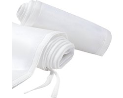 HI NATURE™ Bedomrander - Bedbumper ledikant - Baby bed omrander set van 2 voor box en wieg - Wit - Katoen en polyester