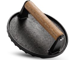 HI NATURE™ Burgermakers - Professionele Hamburgerpers en Hamburgermaker | Gietijzer | Smash Burger - Burgerpress - Strakke Grillgroeven - BBQ Accesoires - BBQ Gereedschap - Barbecue Accessoires - Antiaanbaklaag Burger Pres