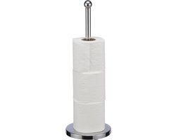 HI Toiletrolhouder - 42 cm - RVS zilver - wc-rol houder - badkamer/toilet benodigdheden