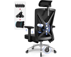 Hiaonyx Bureaustoel - Ergonomische Bureaustoel - Bureaustoelen voor Volwassenen - Office Chair - 3D Lendensteun - Volledig Verstelbaar - 200kg