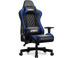 Hiaonyx gaming stoel - gamestoel met 170° verstelbare rugleuning - ergonomisch ontwerp - stevig metalen frame - ultiem comfort - Blauw