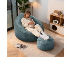 Hiaonyx Zitzak sofa comfortabel zitmeubel voor woonkamer en slaapkamer - Blauw