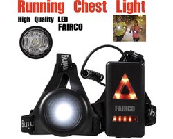 HiCHiCO 5508 Hardloop Borstlamp - Led hardloop Verlichting One Size USB Oplaadbaar Hardloop lampjes - Hardloop lichtjes - Hardloop vest - Hardloopverlichting -