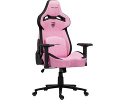 HICON Chairs - Hyper Serie - Striker Bureaustoel Stof – Ergonomische Bureaustoel voor Volwassenen – Luxe Comfort en Ademende Stof – Roze