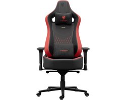 HICON® - Ergonomische Bureaustoel - Legend Serie Legenda - Kunstleren - Directiestoel met 4D Armleuningen & Verstelbare Lendensteun - Rood