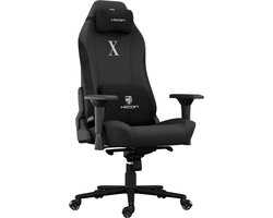 HICON® - Gamestoel - Fabric Gaming stoel - Apex Serie Velocity - Stoffen Gamestoel met Luxe Ontwerp en Verstelbare - Zwart
