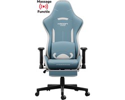 HICON Gamestoel Splendore - Gamestoel Stof - Ergonomisch - Gaming stoel Stof - Bureaustoel - Verstelbaar - Gamestoelen - Gaming Chair - Blauw