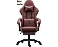 HICON® Kaiser Gamestoel - Bureaustoel - Ergonomische bureaustoel - Volwassenen - Verstelbaar - Rood