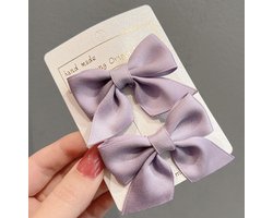 Hiden - Kinder Haarstrik - Haar accessoires - Haarspeldjes meisje - Haar decoratie - Beauty & Verzorging - Paars