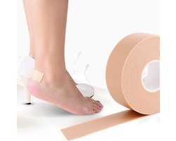 hielblarenkussentjes - Hydrocolloïde Bandage -1 rol - 2,5 cm x 5 m - hydrocolloïde verband - Hielbeschermer & Guard - Met Anti Slip - Voorkomt Blaren - Kan Worden Gesneden - hielkussentje ter voorkoming van krassen - beschermend schuim