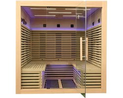 High-end infrarood-hoeksauna voor 6 personen - Holl's Canopée 6 sauna