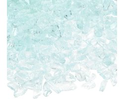 High Gloss Vuurglas Grindstenen, Glazen Edelstenen en Gebroken Glas voor Creatieve Decoraties, Vazen, Aquariums en Tuinaccessoires - 6-9mm, 900g/2lbs