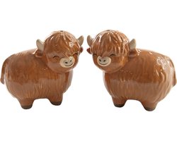 Highland Cow - Peper en Zout Stel