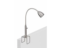 HighLight bedleeslamp Malmö incl. dimmer - mat staal