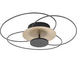 Highlight - Fiore - Plafondlamp - LED - 52 x 52  x 12cm - Zwart