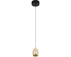 Highlight - Hanglamp Golden Egg 1 lichts amber-zwart