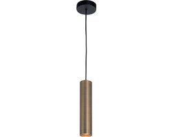 Highlight - Hanglamp Perugia 1 lichts brons zwart
