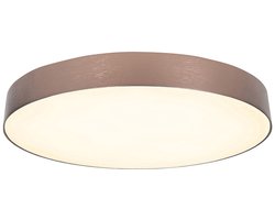Highlight Moderne LED Plafonnieres Aura 1 Lichtpunt Rond Champagne Metaal Slaapkamer Gang/Hal Keuken Dimbaar Diameter 28cm
