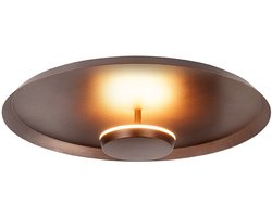 Highlight Moderne LED Plafonnieres Oro 1 Lichtpunt Rond Bruin Metaal Slaapkamer Gang/Hal Keuken Dimbaar Diameter 35,5cm