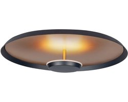 Highlight Moderne LED Plafonnieres Oro 1 Lichtpunt Rond Goud/Zwart Metaal Slaapkamer Gang/Hal Keuken Dimbaar Diameter 35cm