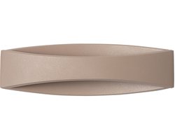 Highlight Moderne LED Wandlamp Medusa 1 Lichtpunt Ovaal Beige/Zand Metaal Woonkamer Gang/Hal Keuken Dimbaar