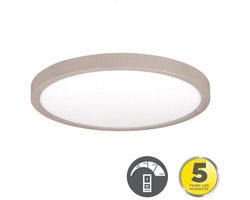 Highlight Piatto Plafondlamp Beige Ø 30,5 cm | Ultradunne LED Plafondlamp met 3-Staps Dimfunctie