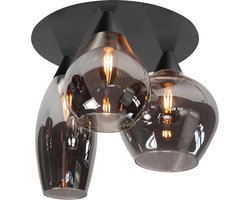 HighLight plafondlamp Cambio - zwart / smoke